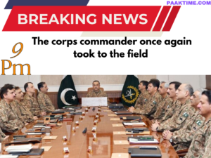 The corps commander once again took to the field